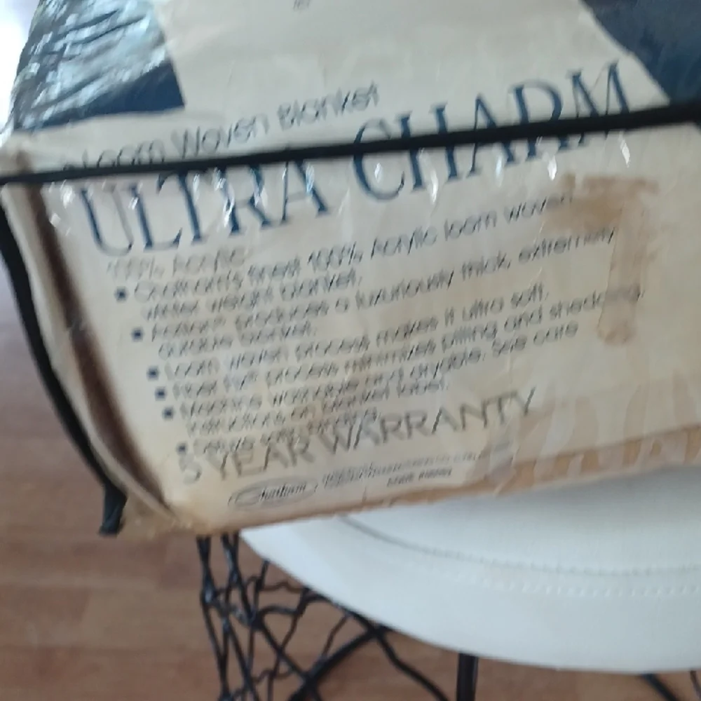 Vintage Chatham North Star Woven Blanket Full Size 80x90 Made In The USA
